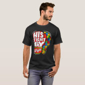 His Fight Autism My Fight Autism Awareness Month M T-Shirt (Vorne ganz)