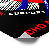 His Fight Baby Boy Son Chd Awareness Heart Disease Poster (Ecke)