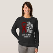 His Fight Is My Fight Brain Aneurysm Awareness T-Shirt (Vorne ganz)