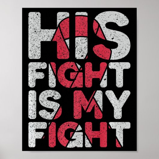 His Fight Is My Fight Brain Aneurysm Support  Poster (Vorne)