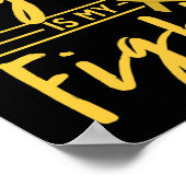 His Fight Is My Fight Childhood Cancer Awareness Poster (Ecke)