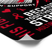 His Fight Is My Fight Dad Multiple Myeloma Awarene Poster (Ecke)