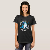 His Fight is My Fight Diabetes T1 Awareness Cute U T-Shirt (Vorne ganz)