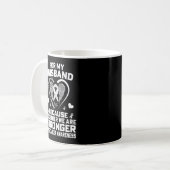 His Fight Is My Fight For My Husband - Lung Cancer Kaffeetasse (Vorderseite Links)