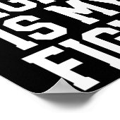 His Fight Is My Fight Hydrocephalus Awareness Blue Poster (Ecke)