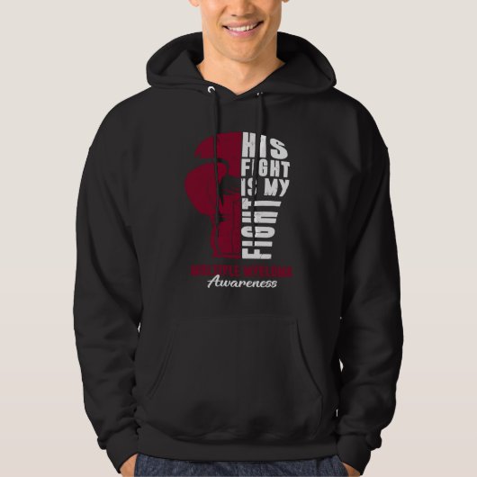 His Fight Is My Fight Multiple Myeloma Awareness S Hoodie (Vorderseite)