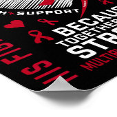 His Fight Is My Fight Son Multiple Myeloma Awarene Poster (Ecke)
