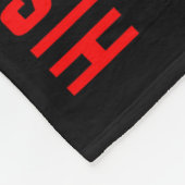 His Fight Nephew Chd Awareness American Flag Graph Fleecedecke (Ecke)