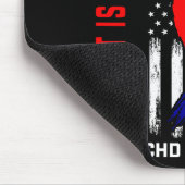 His Fight Nephew Chd Awareness American Flag Graph Mousepad (Ecke)