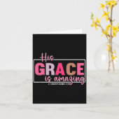His Grace Is Amazing - 2 Corinthians 9_8 Karte (Gelbe Blume)