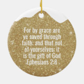 His Grace is Enough Divine Passage ⛪️ 🎄 Keramik Ornament (Hinten)