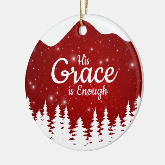 His Grace is Enough Divine Passage ⛪️ 🎄 Keramik Ornament (Links)