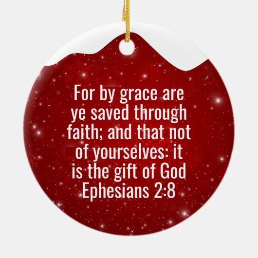 His Grace is Enough Divine Passage ⛪️ 🎄 Keramik Ornament (Hinten)