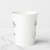 His & Her Script Names, Black & Grey Pappbecher (Links)