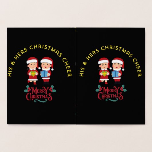 HIS & HERS CHRISTMAS CHEER FOLIENKARTE (Innenseite)