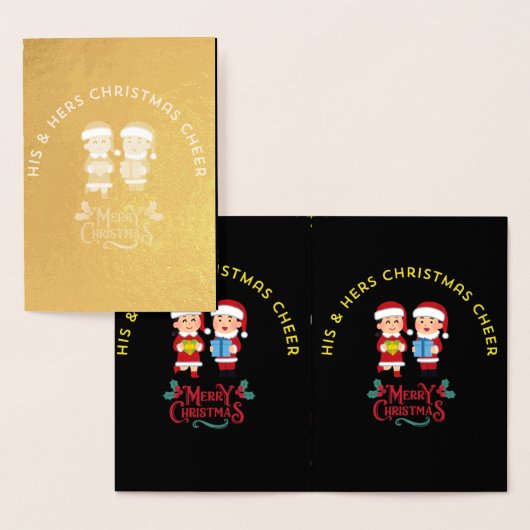 HIS & HERS CHRISTMAS CHEER FOLIENKARTE (Anzeige)