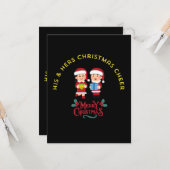 His & Hers Christmas Cheer Karte (Vorderseite/Rückseite Beispiel)