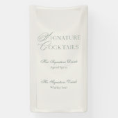 His & Hers Signature Drinks Menu Banner (Vertikal)