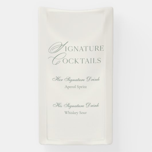 His & Hers Signature Drinks Menu Banner (Vertikal)