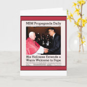 His Holiness Meets The Pope Karte (Gelbe Blume)