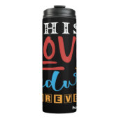 His Love Endures Forever Psalm 136:1 Thermosbecher (Vorderseite)