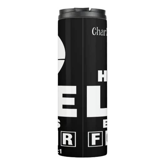 His Love Endures Forever Thermosbecher (Rückseite)