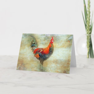 "His Majesty" Rooster Greeting Card/Note Card Karte