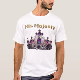 His Majesty – Royal Purple Crown Design T-Shirt