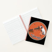 His Master's Voice Orange Vintage Notizblock (Innenseite)