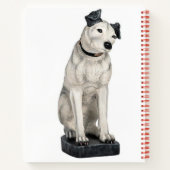 His Master's Voice Orange Vintage Notizblock (Rückseite)