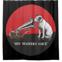 His Master's Voice Rot & Schwarz Vintage