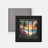 His Mercies Are New Every Morning - Bible Verse Gi Magnet (Vorderseite/Rückseite)
