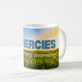 His Mercies Are New Every Morning – Mug Kaffeetasse (VorderseiteRechts)