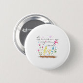 His Mercies Are New Every Morning Religious Christ Button (Vorne & Hinten)