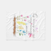 His Mercies Are New Every Morning Religious Christ Fleecedecke (Vorderseite (Horizontal))