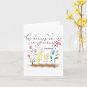 His Mercies Are New Every Morning Religious Christ Karte (Gelbe Blume)