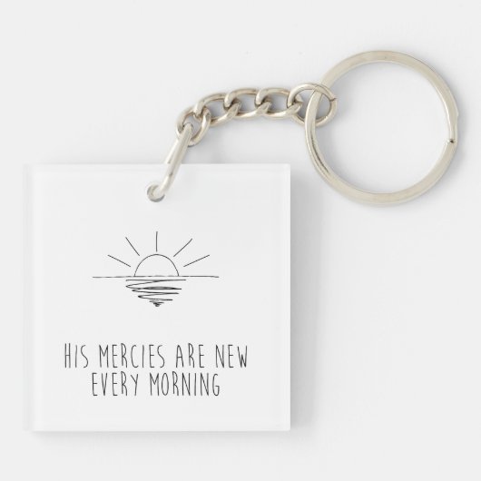 His Mercies Are New Every Morning Schlüsselanhänger (Rückseite)