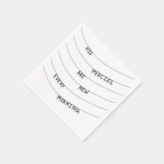 His Mercies are new every Morning  Serviette (Ecke)