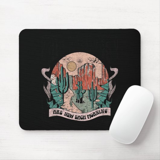 His Mercy Are New Every Morning Christian Design  Mousepad (Mit Mouse)