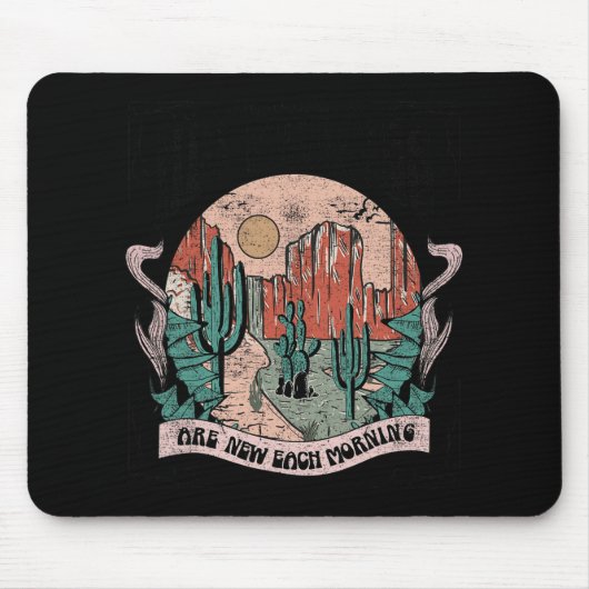 His Mercy Are New Every Morning Christian Design Mousepad (Vorne)