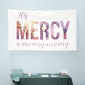 His Mercy Renews Banner (Messe)