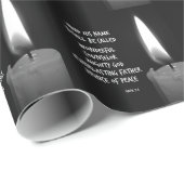 HIs Name ist Prince of Peace Bible Verse Geschenkpapier (Rolleneckpunkt)