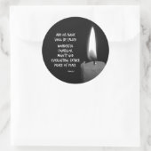 HIs Name ist Prince of Peace Bible Verse Runder Aufkleber (Tasche)