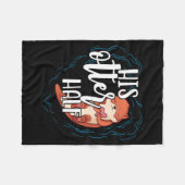His Otter Half Pun Romantic Couple Valentine's Day Fleecedecke (Vorderseite (Horizontal))