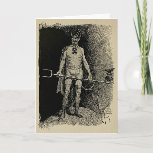 "His Satanic Majesty" Greeting Card Karte (Vorderseite)