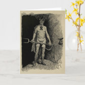 "His Satanic Majesty" Greeting Card Karte (Gelbe Blume)