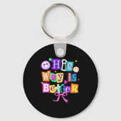 His Way Is Better Christian Coquette Aesthetic You Schlüsselanhänger (Vorderseite)