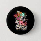 His Way Is Better Leopard Christian Jesus Bible Ve Button (Vorderseite)