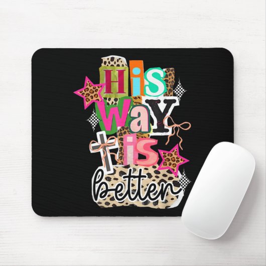 His Way Is Better Leopard Christian Jesus Bible Ve Mousepad (Mit Mouse)
