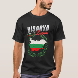 Hisarya Bulgarien Reise Bulgarische Flagge T-Shirt